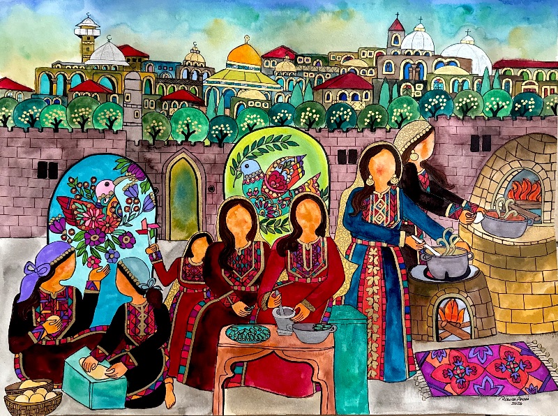Women cooking - Jerusalem
